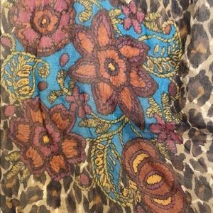 Boho Style Chiffon Scarf. Rich colors!!